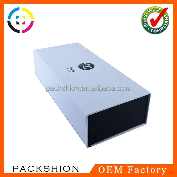 custom foldable cardboard magnetic gift box by auto machine