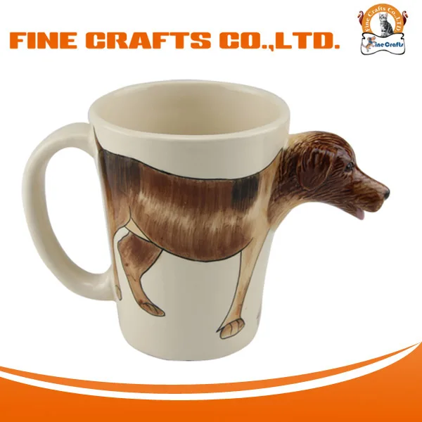 3d dog coffee mug