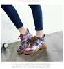 C Fashion cool girl's fancy shoes 3D printed rose bona shoes sneakers women