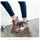 C Fashion cool girl's fancy shoes 3D printed rose bona shoes sneakers women
