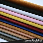 China outlet glitter unique design leather raw material for shoe making