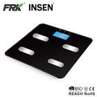 Red & blue LED Body Fat Digital Bathroom Scale with Free APP
