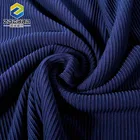 long performance life Anti-bacterial Navy blue Spandex polyester cotton fabric