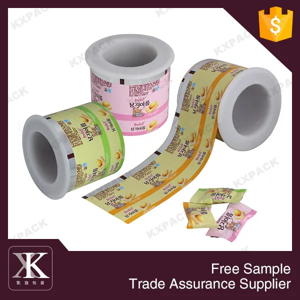 food grade plastic twist wrap film for candy packaging on roll