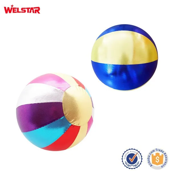 Big Size Pvc Toy Balls Shiny Fabric Ball For Christmas Gifts Promotion