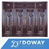 Luxurious 4 door leafs copper exterior door used as Bank front door