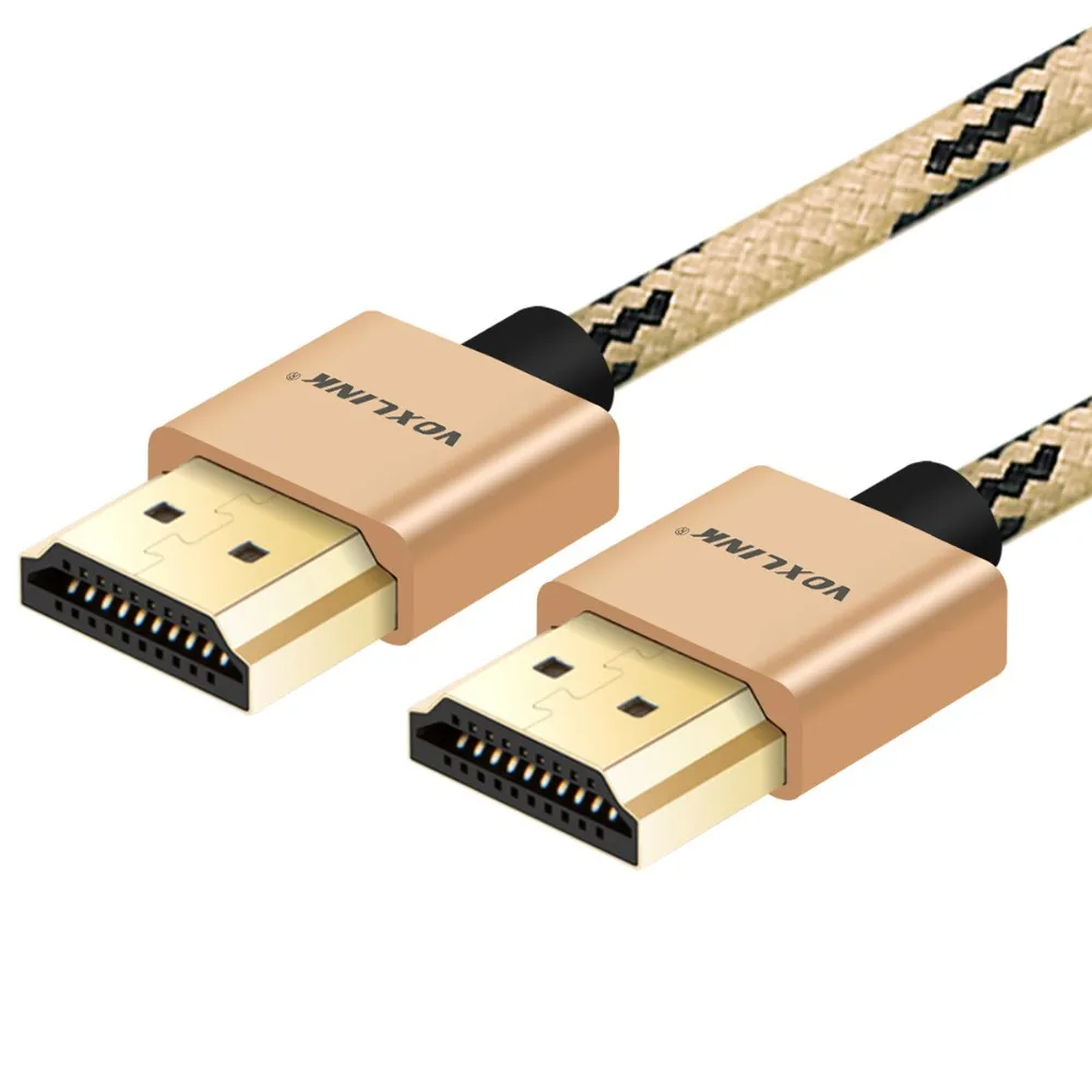 VOXLINK 1.4v HDMI cable Tiger pattern 19 + 1 High Speed Gold Plated cable HDMI1080p 1m - ANKUX.COM