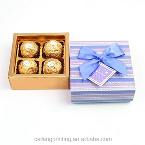 oem printed 2 pieces chocolate gift