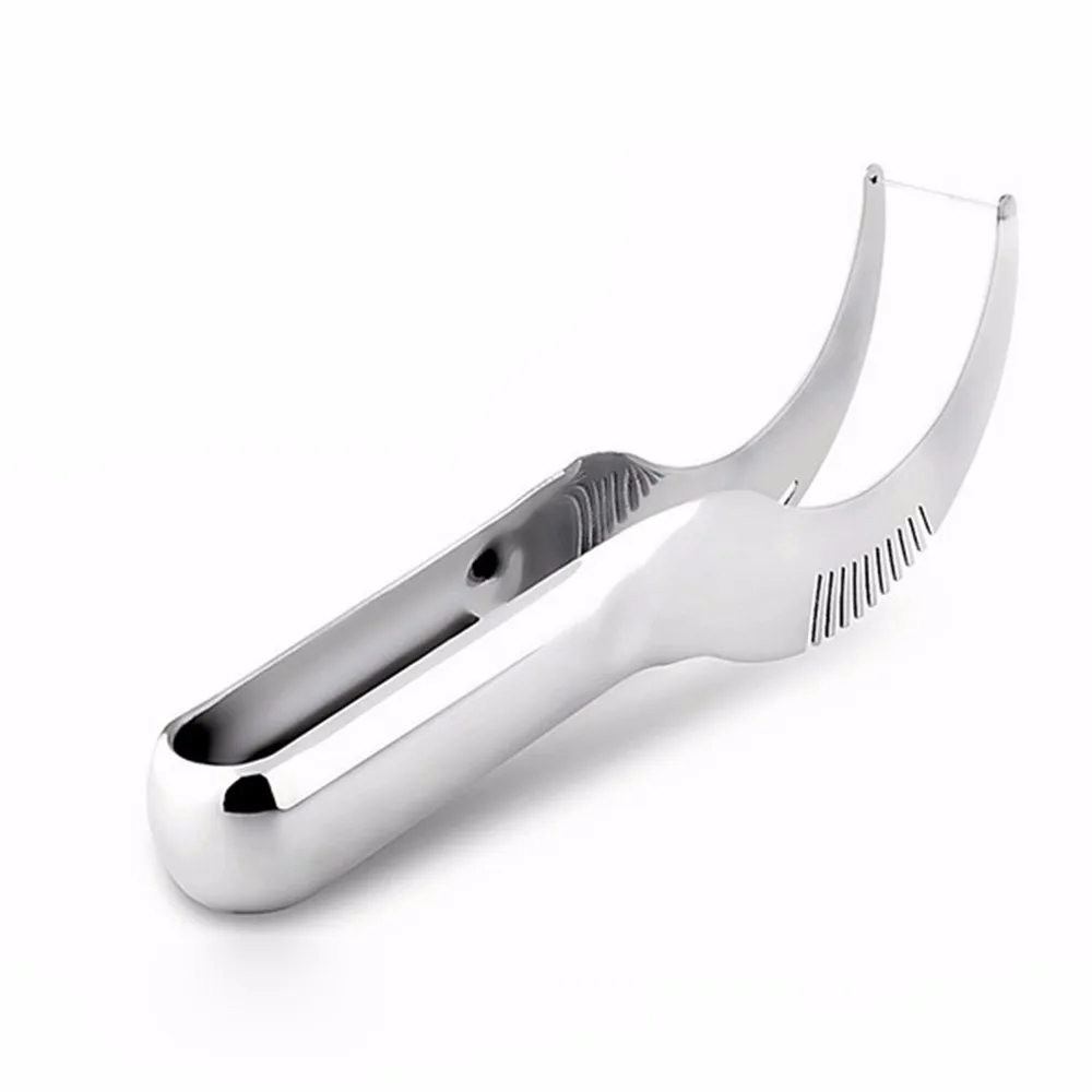 Stainless Steel Melon Slicer Watermelon Knife Melon Cutter Corer Server Splitter Cantaloupe Cutting Seeder Slicer Scoop KC1343