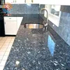 Prefab homes natural stone blue pearl granite countertops kitchen