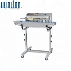 Food Beverage Shops Sealer FR-770III Hualian Machinery Auto Bag Sealer Floor Type Continuous Band Sealer
