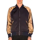 YL OEM 2019 fashion hot selling oversized bomber reversible satin bomber jacket for men