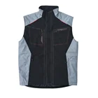 New branded waistcoat black safety sleeveless work vest