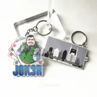 manufacturers custom UV 3d rubber printed pvc keychain /keyring print blank