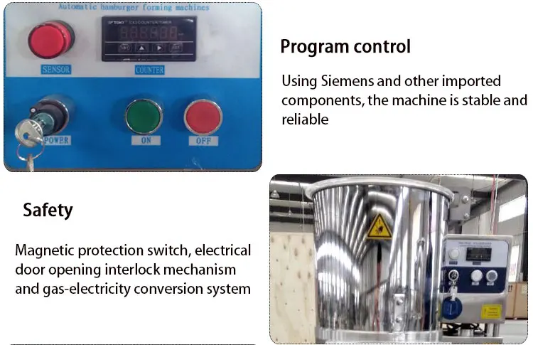 product factory price burger maker machine meat product making machines automatic hamburger patty maker burger meat forming machine-4