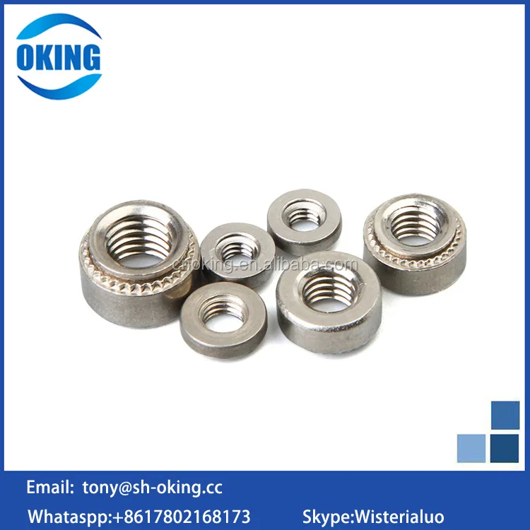 stainless steel 304 round self m6 clinch nut #2-3