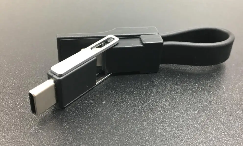 Portable 3in1 magnetic charging cable with keychain for IOS for Android for Type C device - ANKUX.COM
