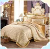 Hotel plain dyed wholesale cheap satin fabric quilt cover set bed sheet duvet cover for sale