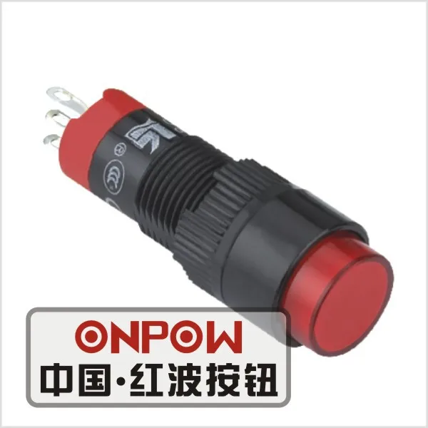 Onpow Mm Illuminated Momentary Round Push Button Switch Las Y R