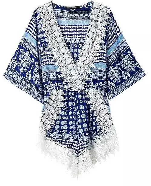 Walson walson Women Sexy Summer Casual Chiffon Short Sleeve Top T-Shirt +Shorts Outfit