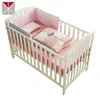 Wrinkle cloth stitching design wholesale crib girl bedding set quilt for baby