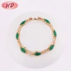 New Design Fashion Womens 18K Gold Plated Bracelets With Stones