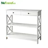 Hot Design Hall Cross Entrance Console Table Contemporary With 2 Drawer