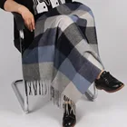 Knee Warmer Pure Wool Plaids Throw Fabric Blanket
