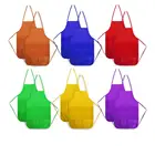 Children Painting Aprons Assorted Colors Children's Art Smock Non-woven Fabric Aprons for Kitchen
