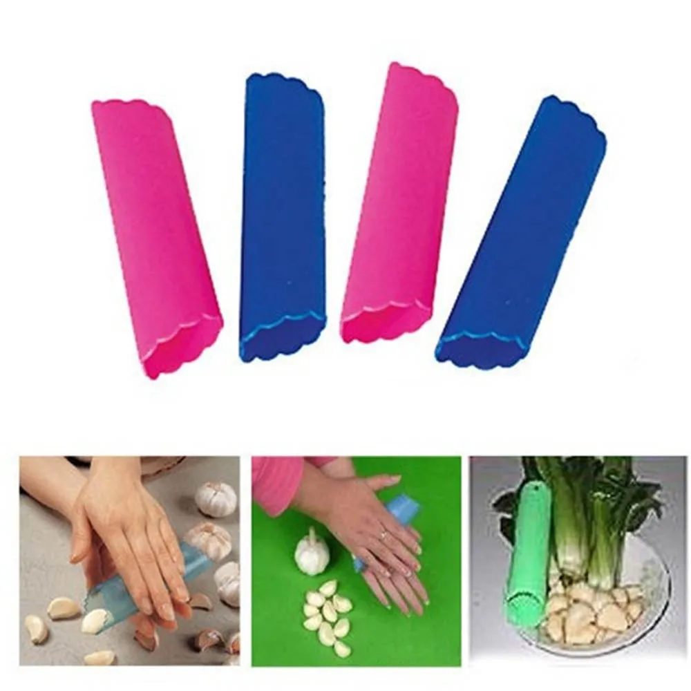 Magic Silicone Garlic Peeler Peel Easy To Use Perfect Kitchen Tool Color Random Drop Practical Healthy Silicone Garlic KC1021