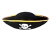 cheap promotion Halloween Skull Party Hat Polyester Material Printed Skeleton Hats Fabric captain morgan pirate hats guangzhou