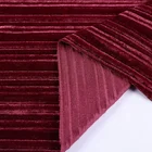 Dark red crush 100 polyester high quality velvet fabric istanbul roll