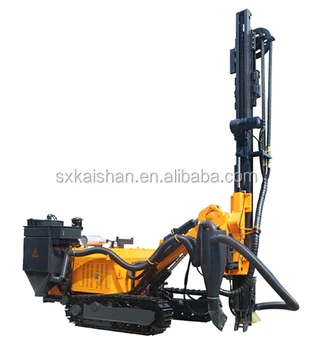 Compressor driven pneumatic&hydraulic high pressure bore hole drill rig KGH8 for quarry (with du