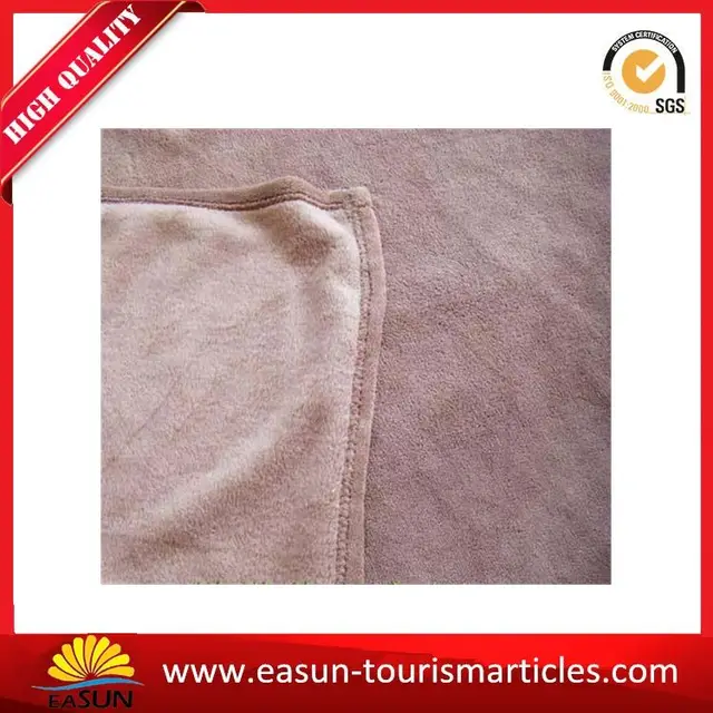 flannel soft coral fleece disposable blanket for airplane