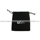 Wonderful high end custom soft velvet mobile phone pouch bag with draw string