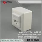 LY-FP60-STP Germany Type Socket RJ45 Wall Face Plate/Faceplate Network