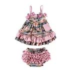 fashion kids clothes 2pcs cotton baby girls clothing sets