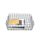 Popular Home Goods Storage Handle Rectangular Kitchen Wire Basket