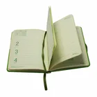 Popular Pu Leather Cover Custom Made Diary,2016/2017 A5 Notebook Hardcover Agenda With Elastic Band And Ribbon