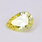 8*12mm 5A Yellow pear cubic zirconia diamonds CZ gems prices per carat