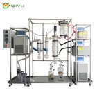 CBD oil hemp essential oil extractor glass molecular distillation