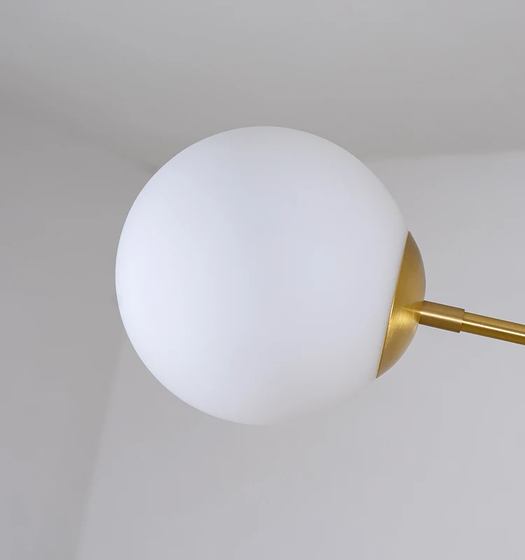 Postmodern Nordic American chandelier creative personality restaurant lamp bedroom art wrought iron branch molecular chandelier