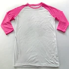Pink or Grey Wholesale long sleeve shirts half sleeve women or girl shirts