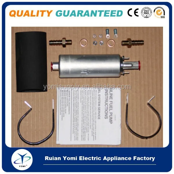 Universal 255 LPH Metal Inline External High Pressure Fuel Pump with Kit for Walbro OE Aramox Fuel Pump GSL392 GCL611-2