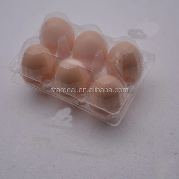 Customized Blister Plastic Egg Cartons 6 Pack Colleggtibles 12