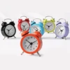 Metal Colorful Cute Twin bell Small Analog Mini Cheap Table Alarm Clock For Bed