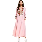 Zakiyyah 7670 2019 New Model Bohemia stylish Muslim Women Dress Abaya Embroidery Islamic Clothing Abaya For Women
