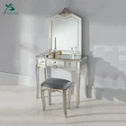 new design glass console table mirrored dressing table