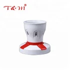 Holder Base Lamp Holder Base 2018 Factory Supply Beautiful Decorative E27 Electrical Orange Lamp Holder Base