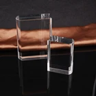 Factory Wholesale K9 Blank Crystal Cubes Solid Glass Crystal Block Cube 3d Laser Engraved Crystal Book Trophy